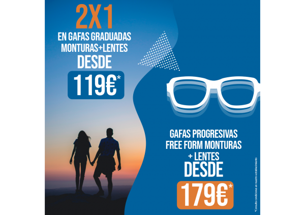 habilitar Deliberadamente autómata 2x1 En Gafas Graduadas en Málaga - Natural Optics Group